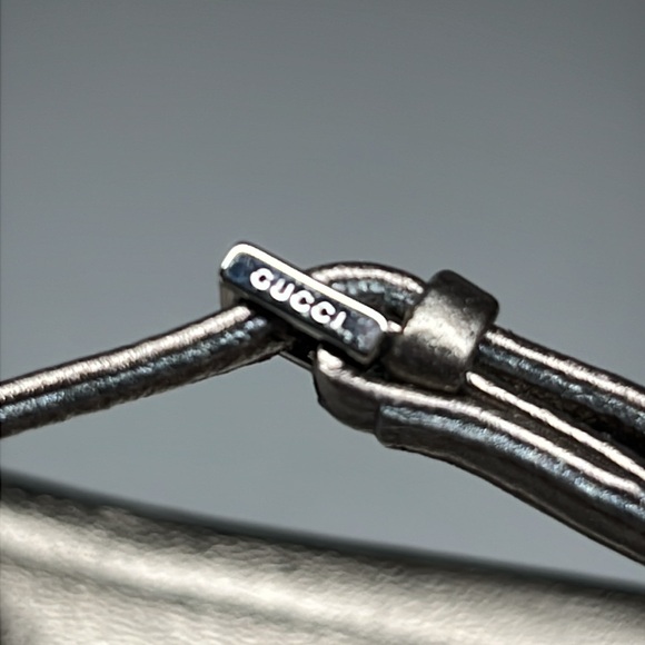 Gucci Gold Metallic Leather Crystal Embellished Thong Flat Sandals US 8.5 EU37.5 - Picture 7 of 16